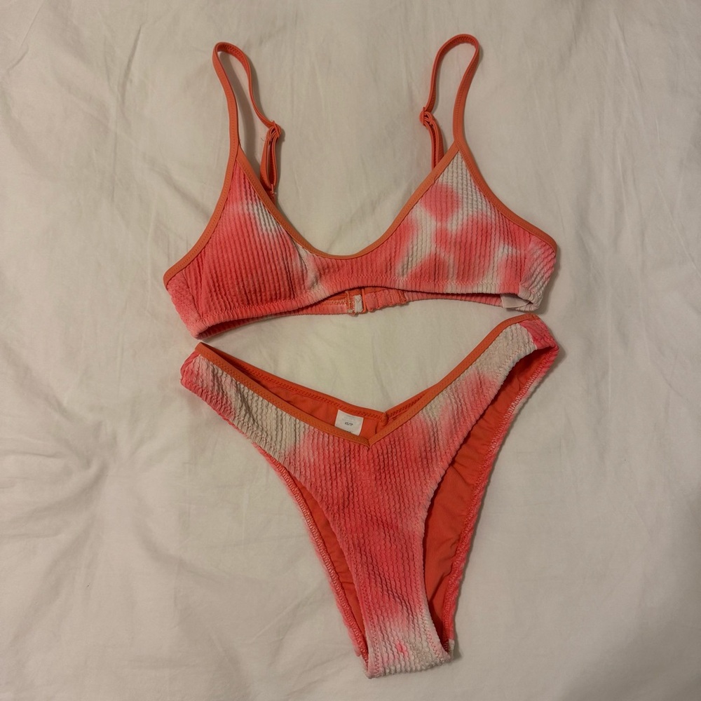 Aerie Ribbed Tie Dye Bikini